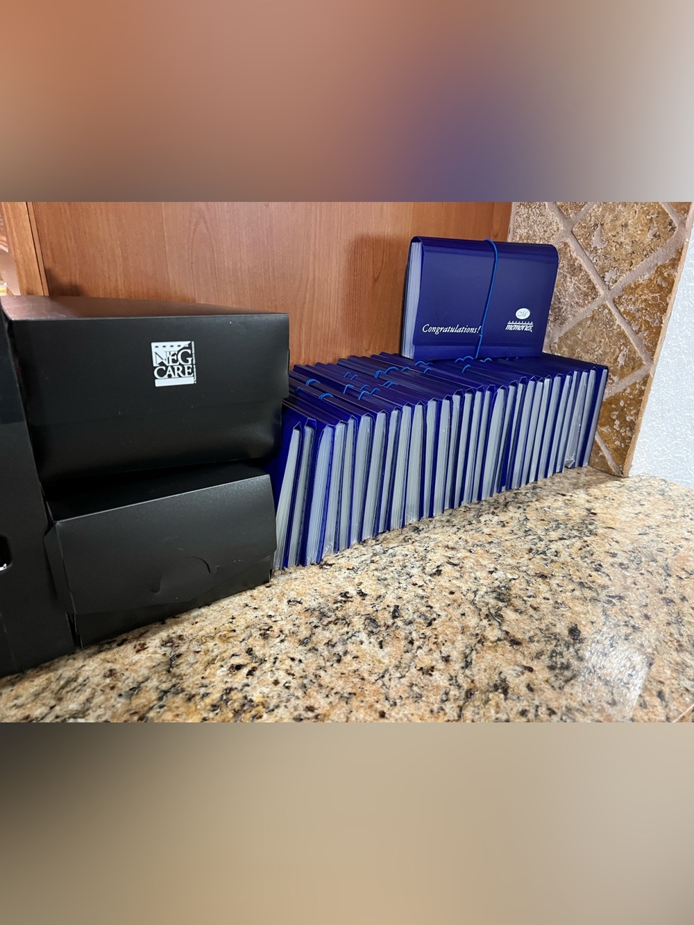 CREATIVE MEMORIES photo storage accordions and negative storage boxes.